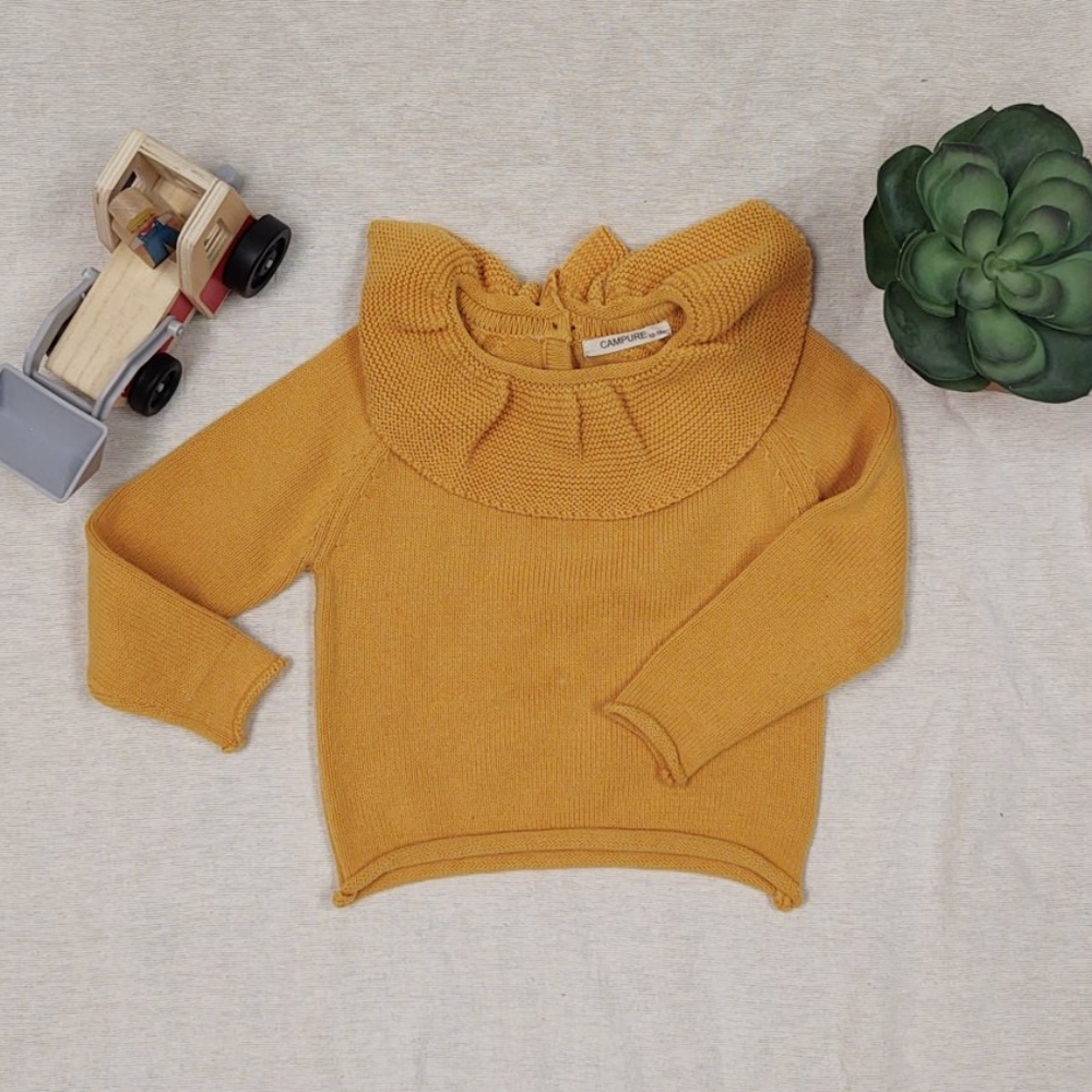 Mustard knit sweater